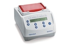 Eppendorf MixMate mixer device with red PCR 384-well plate